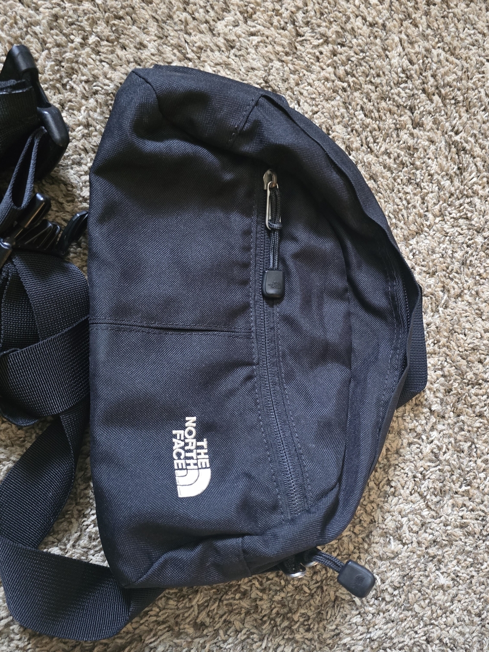 The North Face Black Waist Pack Sling Bag